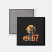 67 ミーム ハロウィン 幽霊 Soky - Six Seven Gen Alp マグネット (正面/裏面)
