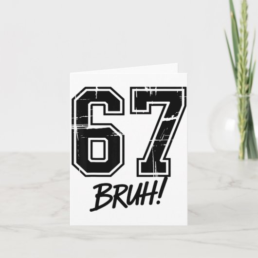 67 ミーム ブラフ シックス セブン カード (正面)