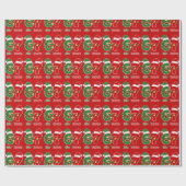 67 ミーム 六七 アルファ世代 クリスマス ラッピングペーパー (フラット)