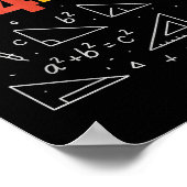 67 ミーム 平方根 4489 スラング シックス セブン 数学 先生 T ポスター (角)