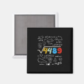 67 ミーム 平方根 4489 計算しよう 面白い 誕生日 マグネット (正面/裏面)