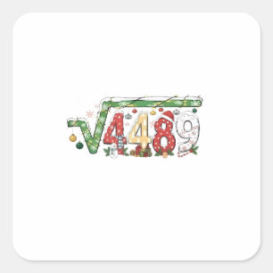 67 ミーム 平方根 4489 Six Seven 数学 クリスマス スクエアシール