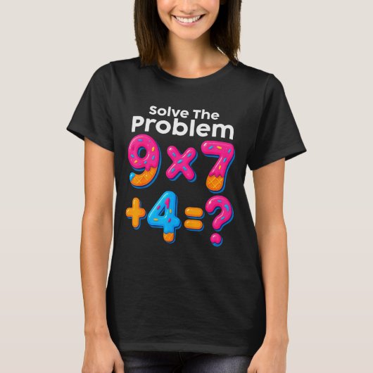 67 ミーム 数学教師 アイスクリーム ドリップ 6 7 Brainrot S Tシャツ (正面)