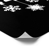 67 ミーム 数学教師 クリスマス スノーフレーク スクエア R ポスター (角)