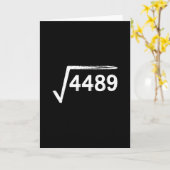 67 ミーム 数学教師 平方根 4489 カード (黄色い花)