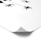 67 ミーム 数学教師 6 7 ハロウィン クモ スクエア ポスター (角)