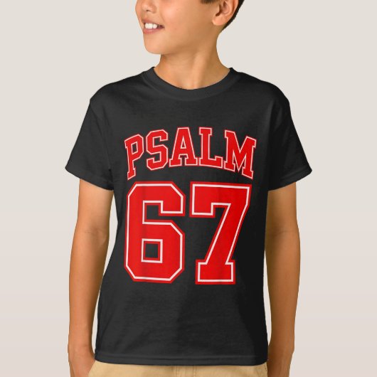 67 ミーム 面白い 6 7 サルモ67 6-7 ミーム Tシャツ (正面)