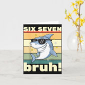 67 ミーム 面白い 6 7 ブラフ 6-7 ミーム 子ども 男の子 ギ  カード (黄色い花)