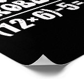67 ミーム 面白い Pemdas 小学校の数学の先生 六 七 ポスター (角)