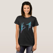 67 ミーム 骸骨 手 6 7 ハロウィン シックス セブン ユーモア Tシャツ (正面フル)