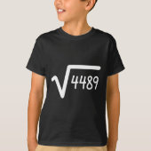 67 ミーム 4489の平方根 シックス セブン Tシャツ (正面)