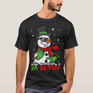 67 ミーム 67 スノーマン おもしろ クリスマス Gen Z アルファ Tシャツ