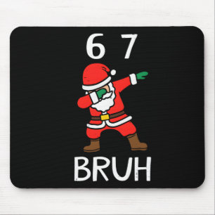 67 ミーム 6 7 クリスマス ダビング サンタ 6 7 マウスパッド