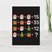 67 ミーム 6 7 クリスマス 数学 方程式 Xmas ログ カード (正面)