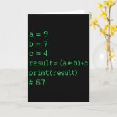 67 ミーム Python コード 結果 ギーク ユーモア 六 七 プ カード (黄色い花)