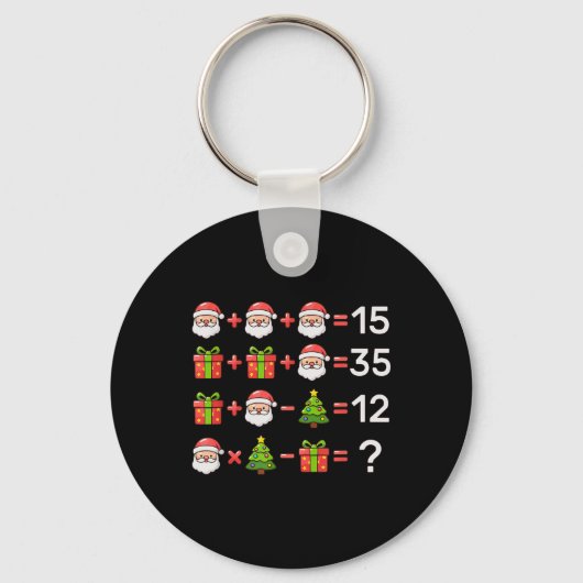 67 ミーム Six Seven クリスマス 数学 方程式 Xmas ログ キーホルダー (正面)