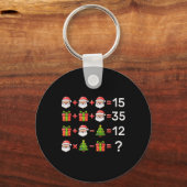 67 ミーム Six Seven クリスマス 数学 方程式 Xmas ログ キーホルダー (正面)