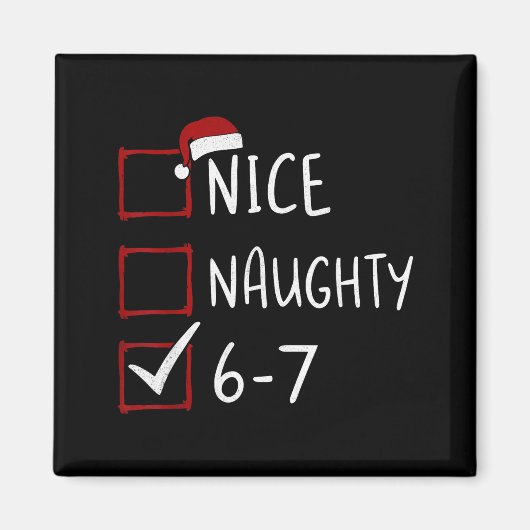 67 メメシックスセブン男性少年クリスマス 6-7 メメ ニース マグネット (正面)