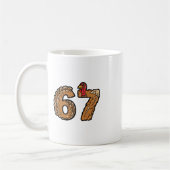 67 メメ七面鳥 おかしな感謝祭 6 7 少年 ユースTシャツ コーヒーマグカップ (左)