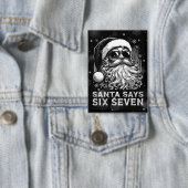 67 メメ おもしろサンタ セイシックスセブン クリスマス 缶バッジ (インサイチュ)