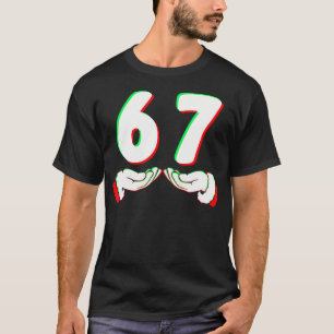 67 メメ おもしろ シックス セブン クリスマスTシャツ メンズ レディース  Tシャツ