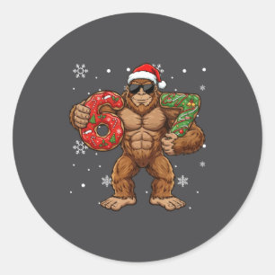 67 メメ おもしろ ビッグフット シックス セブン クリスマス Xmas サ ラウンドシール