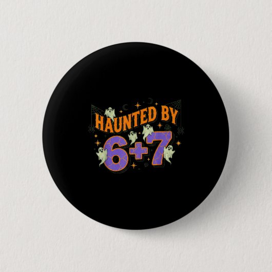 67 メメ ハロウィンコスチューム 6-7 に取り憑かれた 缶バッジ (正面)