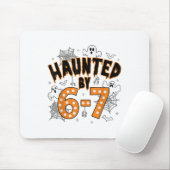 67 メメ ハロウィン おばけ - 笑える幽霊とカボチャ マウスパッド (マウス)