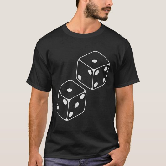 67 メメ 六 七 6–7 面白いサイコロ _1  Tシャツ (正面)