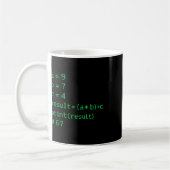 67 メメ Python コード結果 ギーク ユーモア シックス セブン プログラマー コーヒーマグカップ (左)