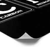 67 メモ おもしろ 教師 科学 周期表 レトロ ポスター (角)