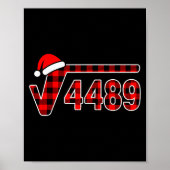 67 メモ Christmas 平方根 4489 数学 6 7 ポスター (正面)