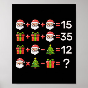 67+メーム クリスマス 算数 式 Xmas ログ ポスター