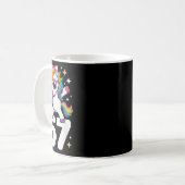 67 ユニコーン ダビング Six Seven ミーム 面白い  コーヒーマグカップ (正面左)