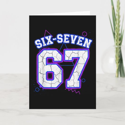 67 レトロ ヴァーシティ スポーツ ジャージ チーム 67 カード (正面)