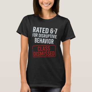 67 二度と6-7言うな先生面白い 67 サルカスティック Tシャツ