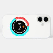 67%充電オーラ脳腐敗面白いミームフォンケース Case-Mate iPhoneケース (裏面 (横))