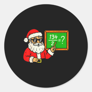 67 先生 クリスマス サンタ シックス セブン ミーム ラウンドシール