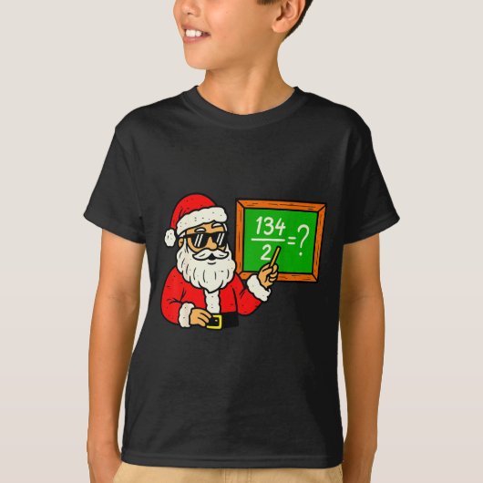 67 先生 クリスマス サンタ シックス セブン ミーム 脳ロ Tシャツ (正面)