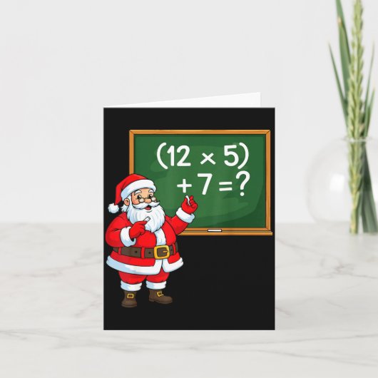 67 先生 クリスマス サンタ シックス セブン ミーム 脳死 カード (正面)
