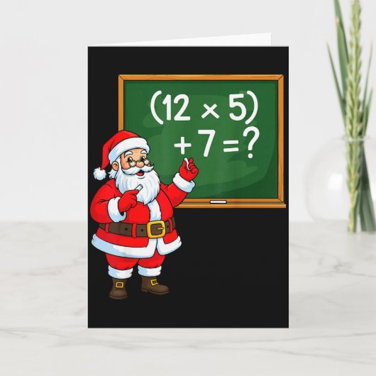 67 先生 クリスマス サンタ シックス セブン ミーム 脳死 カード (正面)