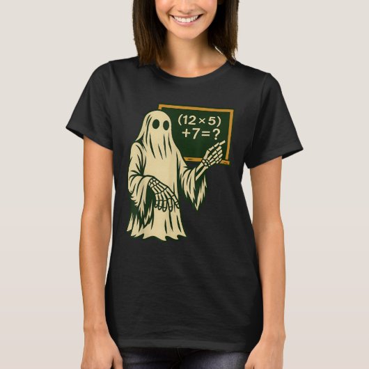 67 先生 ハロウィーン ゴースト 数字 ミーム Tシャツ (正面)