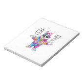 67 六七兔子 復活節 搞笑表情 男子同款 ノートパッド (回転)