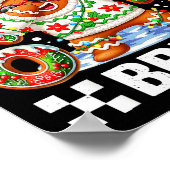 67 六七 Bruh クリスマス 6 7 ミーム 面白い ショコラプレッツェル ポスター (角)