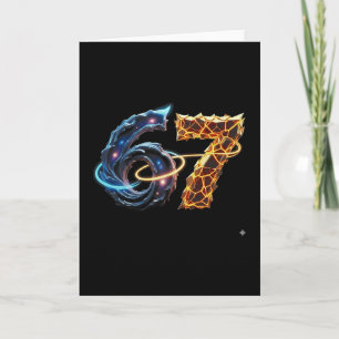 67 六十七 6 7 ミーム デザイン 面白い 6 7 4 カード