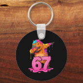 67 動物おもしろ 67 脳腐れ 若者 子ども カピバラ 6 キーホルダー (正面)