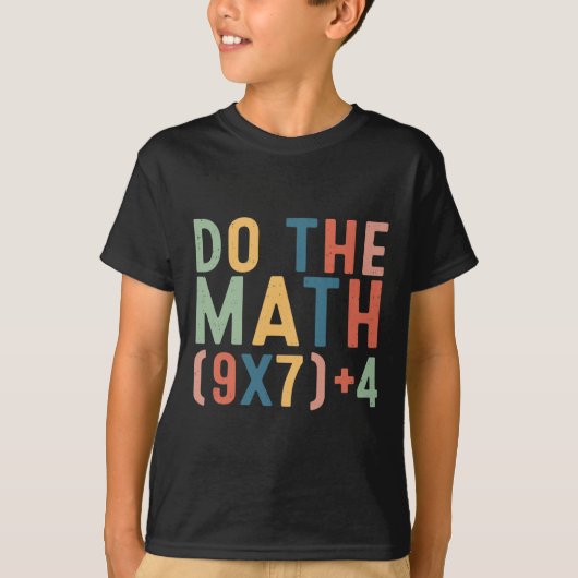67 式を解け Meme 教師 生徒 メンズ Tシャツ (正面)