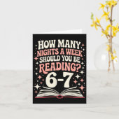 67 教 週に何夜、あなたは再び読むべき  カード (黄色い花)