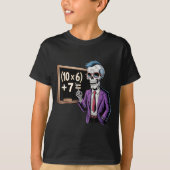 67 数学教師のミーム ブレインロット シックスセブン ハロウィン Tシャツ (正面)
