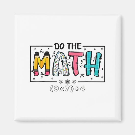 67 数学教師シックス Do The Math マグネット (正面)